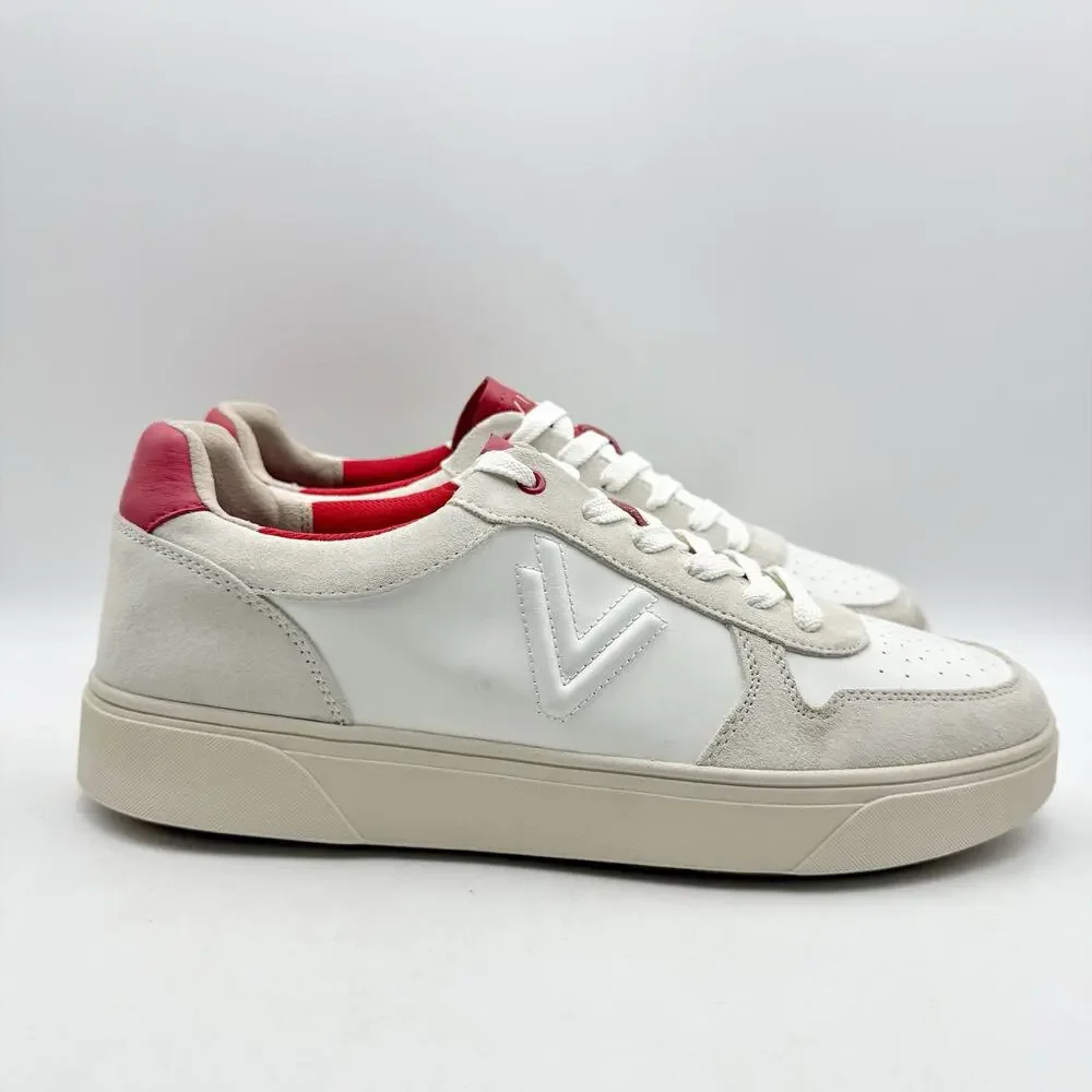 Vionic Womens Kimmie Court Sneakers US 12 M White Red Leather NWOB